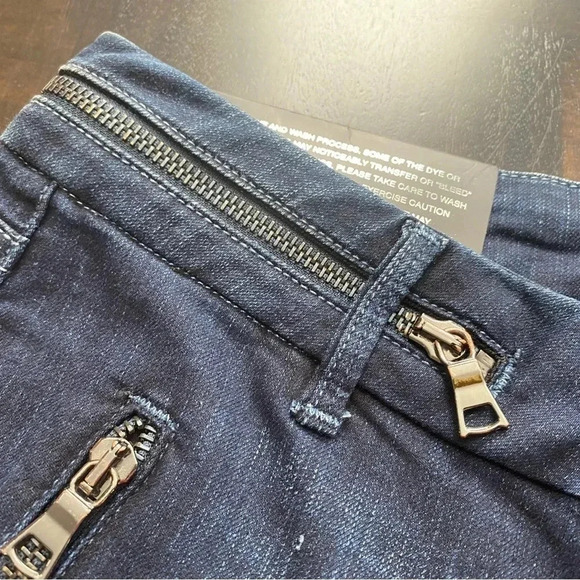 BLACK ORCHID Women's Zip Pocket Skinny Boot Cut Blue Jeans Sz 24 Denim NWT. - Picture 6 of 13